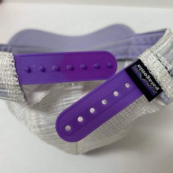 PATAGONIA Old Patch Trucker Hat Cap Mesh Adjust Snapback Outdoors Casual Purple - Picture 6 of 8